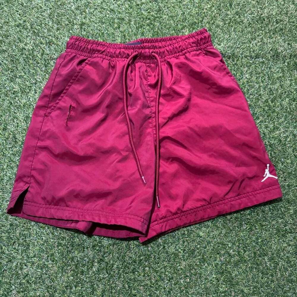Jordan swim shorts in burgundy